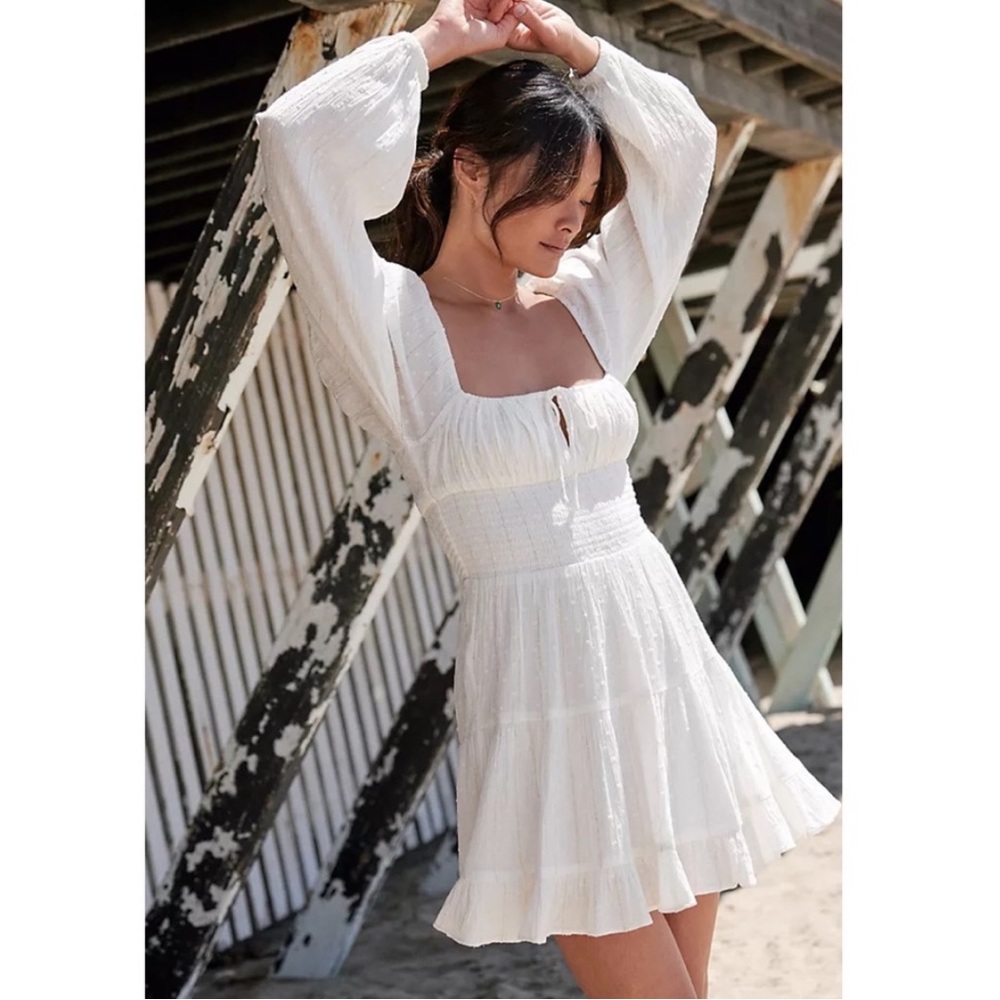 L*Space Cassidy White Mini Dress NWT Size Large